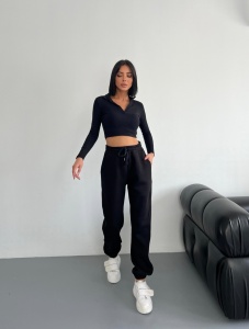 Pantaloni trening, grosi, vatuiti pe interior cod x3800