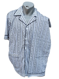 Pijama barbati cu maneca scurta si pantaloni scurti cod x5626