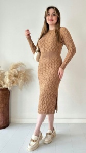 Rochie groasa tricot de dama COD ROCHIE-176