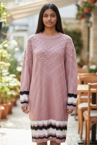 Rochie groasa tricot de dama COD ROCHIE-236