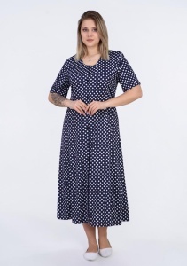 Rochie larga de dama pentru dame cu forme