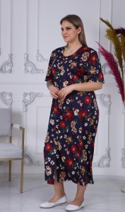 Rochie larga de dama pentru dame cu forme