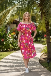 Rochie vaporoasa de vara cu imprimeu floral
