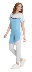 Trening dama cu maneca scurta si pantaloni lungi COD TRENING-567
