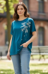 Tricou dama cu maneca scurta, marimi pana la 10xl