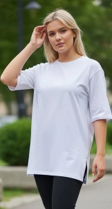 Tricou dama cu maneca scurta si imprimeu modern