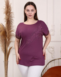 bluza eleganta de dama cu broderie pe maneca cod p322