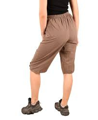 Pantaloni 3 sfert de dama din in cod x0416