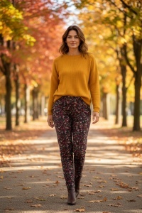 Pantaloni grosi, colorati de dama COD PANTALON-389