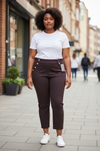Pantaloni lungi cu nasturi de dama COD PANTALON-187