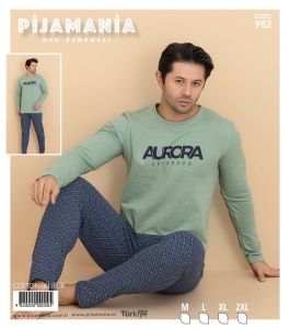 Pijama vatuita din bumbac pentru barbati cod x20369