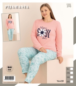 Pijama vatuita din bumbac pentru dama cod x20389