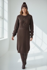 Rochie groasa tricot de dama COD ROCHIE-193
