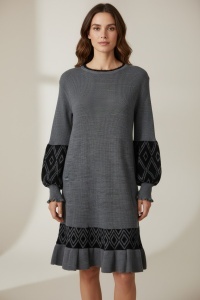 Rochie groasa tricot de dama COD ROCHIE-203