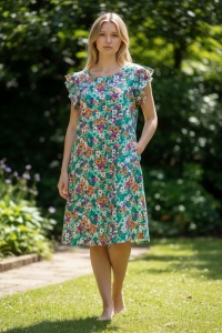 Rochie vaporoasa de vara cu imprimeu floral