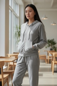 Trening cu maneca lunga din catifea pentru dama COD TRENING-106