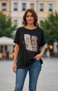 Tricou dama cu maneca scurta, marimi pana la 10xl