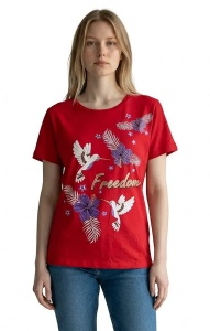 Tricou dama cu maneca scurta, marimi pana la 2xl