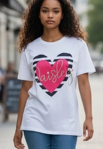 Tricou dama cu maneca scurta, marimi pana la 5xl