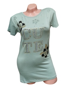 Tricou dama din bumbac calitativ model nou cod x1247
