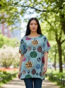 Bluza dama casual, lejera, cu maneca scurta, marimi pana la 6xl