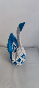 Lebada origami 3D lucrată manual cod k361 - Img 2