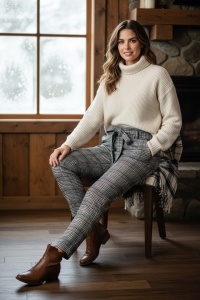 Pantaloni lungi casual de dama COD PANTALON-064