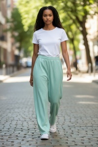 Pantaloni tricot lungi de dama COD PANTALON-374
