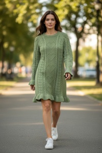 Rochie groasa tricot de dama COD ROCHIE-240