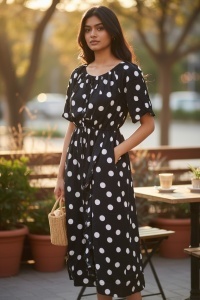 Rochie lunga de vara cu model floral elegant