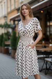 Rochie vaporoasa de vara cu imprimeu floral