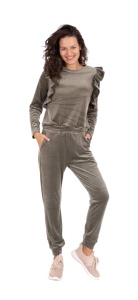 Trening cu maneca lunga din catifea pentru dama COD TRENING-103