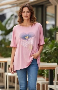 Tricou dama cu maneca scurta, marimi pana la 10xl