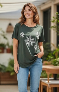 Tricou dama cu maneca scurta, marimi pana la 10xl