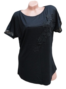 Bluza dama calitativa cu broderie pe maneci cod x2443