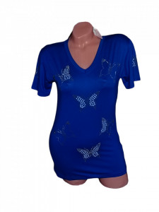 bluza eleganta de dama cu pietricele pe maneca cod n1489