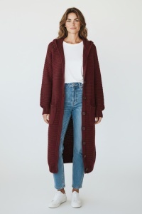 Cardigan tricotat, gros cu maneca lunga COD CARDIGAN-014