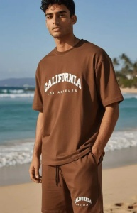 Compleu barbati de vara, tricou cu maneca scurta si pantaloni scurti