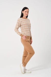 Compleu gros din tricot fin pentru dama COD COMPLEU-042