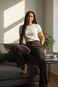 Pantaloni lungi din catifea pentru dama COD PANTALON-251
