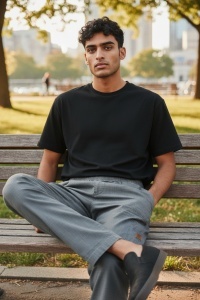Pantaloni lungi din in pentru barbati COD PANTALON-171
