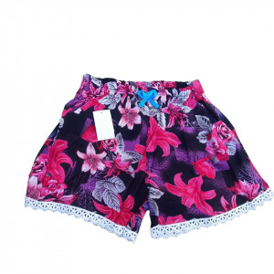 pantaloni scurti inflorati de dama model nou cod L22824
