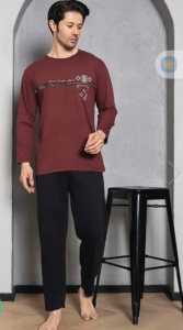 Pijama barbati groasa din bumbac calitativ model nou cod x3893