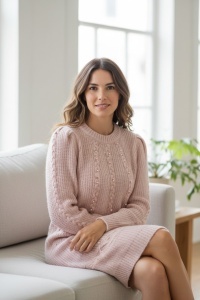 Rochie groasa tricot de dama COD ROCHIE-147