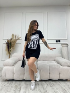 Rochie sport casual dama cu maneca scurta