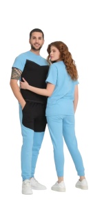 Trening cuplu cu maneca scurta si pantaloni lungi COD TRENING-664