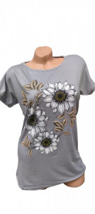 Tricou dama cu maneca scurta cod a4357 - Img 1