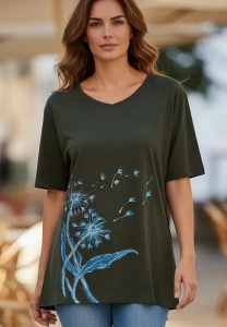 Tricou dama cu maneca scurta, marimi pana la 5xl