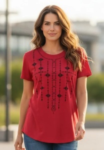 Tricou dama cu maneca scurta, marimi pana la 5xl