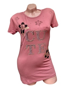 Tricou dama din bumbac calitativ model nou cod x1252